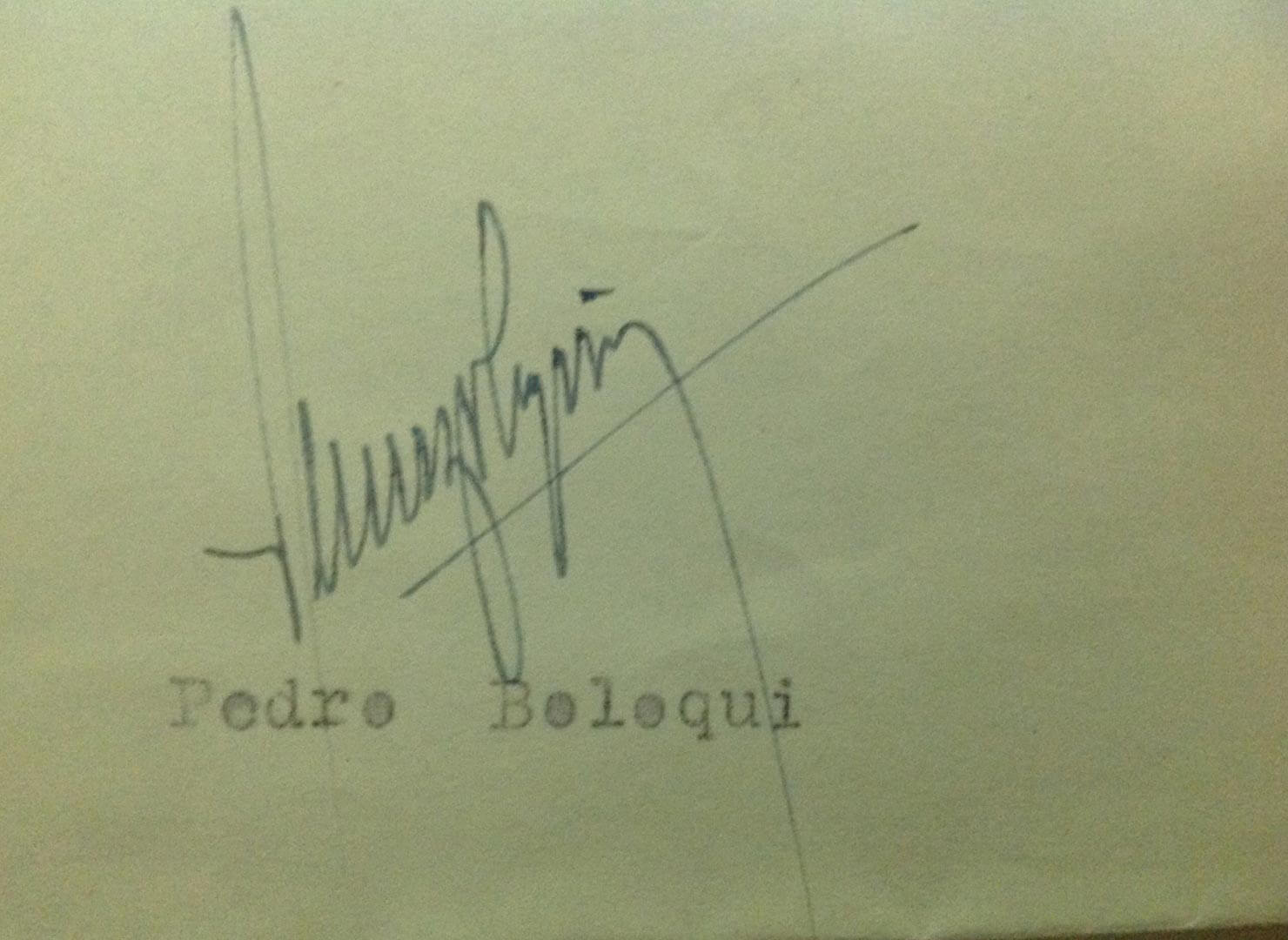 Firma de pedro boloqui