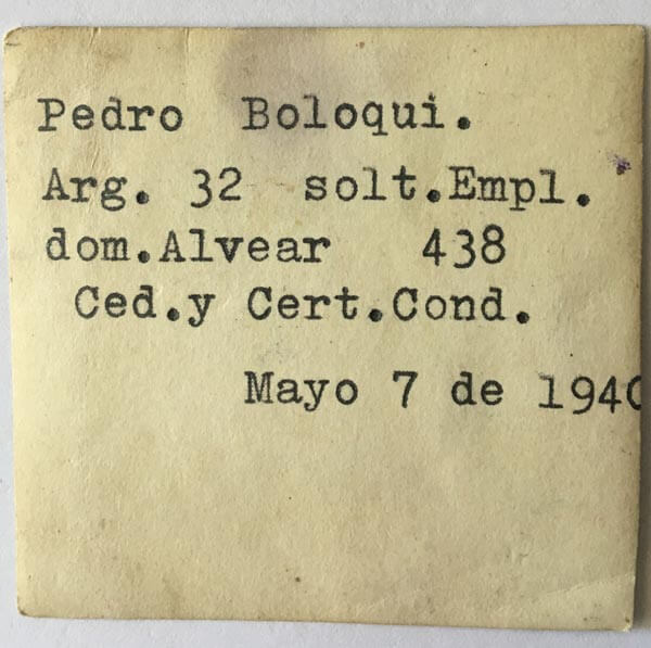 Foto carnet 1940